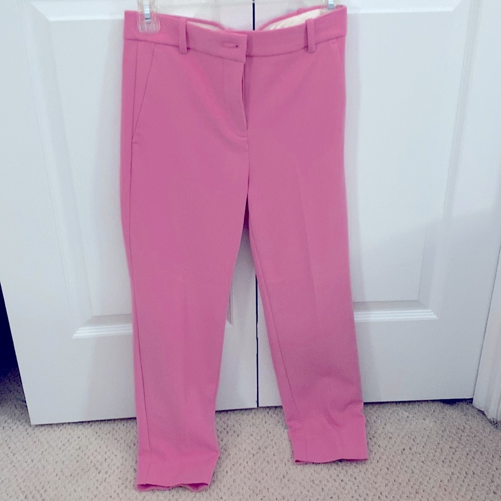 Pink Jcrew high rise Cameron pants